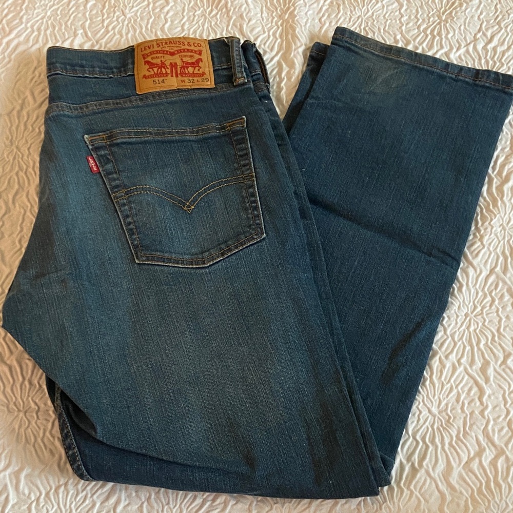 Levi's Men's Dark Blue Straight Jeans
